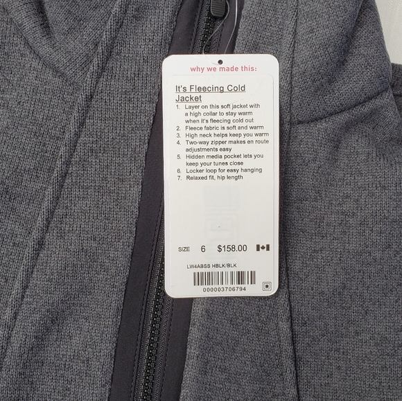 Lululemon It's Fleecing Cold Jacket NWT 6 - Picture 3 of 7